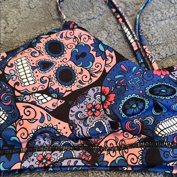 Constantly Varied Gear Cotton Candy Skull Move Free Bra - Picture 2 of 4